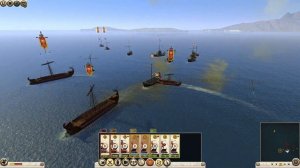Total War: Rome 2. Флот Рима против Иллирии.