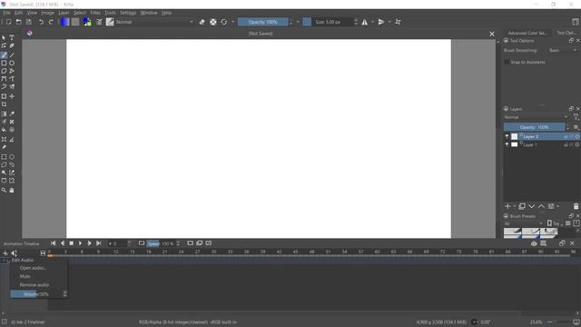Krita How To Add Audio Tutorial смотреть онлайн