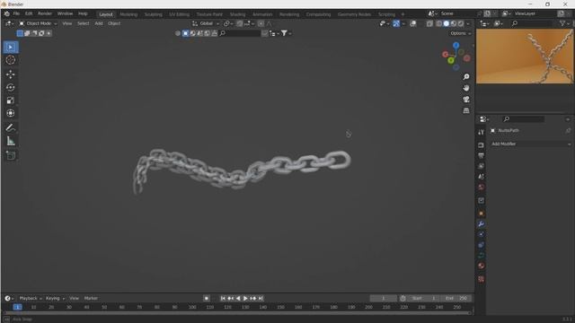 Моделирование цепочки.BLENDER. САМЫЙ ЛЕГКИЙ СПОСОБ! смотреть онлайн