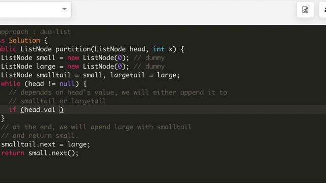 Leetcode 0086. Partition List смотреть онлайн