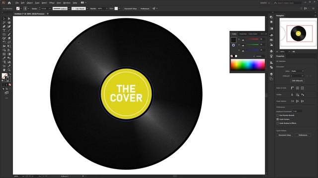 How to Create Vinyl Disk in Three Different Ways Adobe Illustrator Tutorial смотреть онлайн