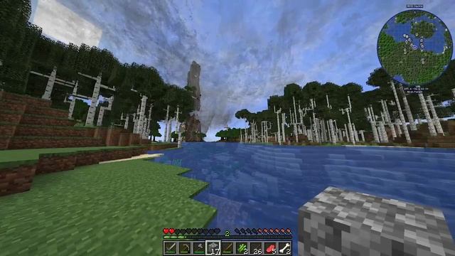 Tornado forming in Minecraft. Weather storms and tornadoes mod. смотреть онлайн