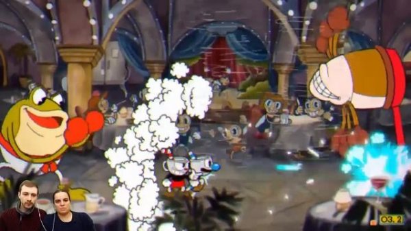 БолтушкА и ПРоХоДиМеЦ Против БРАТЬЕВ Лягушат! #266 - игра Капхед