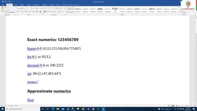 How to use SQL Server data types । SQL ডেটা টাইপ । SQL Server Bangla Training । Ep : 12 смотреть онлайн