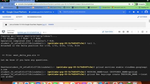 Getting Started with Cloud KMS || Qwiklabs || GSP079 смотреть онлайн