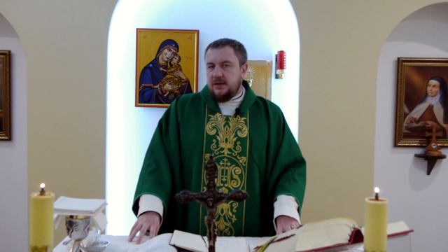 Притча о талантах Проповедь №2 кс Олега Хмылко на службе в Мяделе на мужских реколлекциях смотреть онлайн