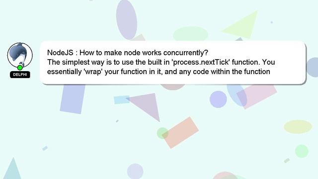 NodeJS : How to make node works concurrently? смотреть онлайн