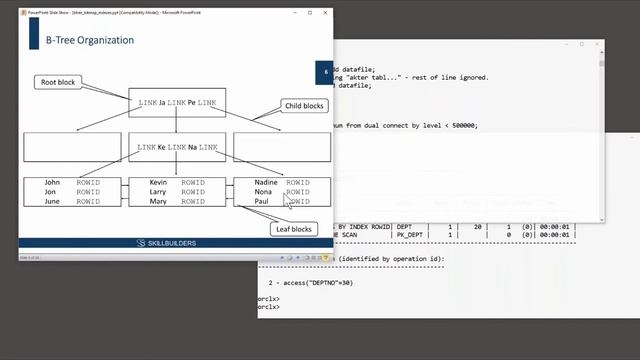 Oracle Indexes Lesson 3 B-Tree Organization смотреть онлайн