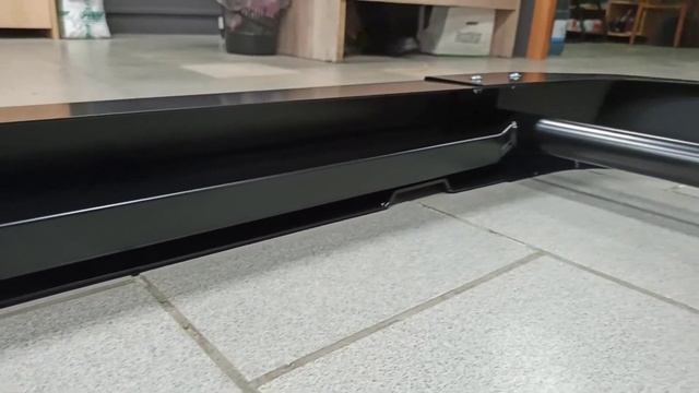Усиленный стальной бампер Нива (под HI-jack) задний, полностью черный смотреть онлайн