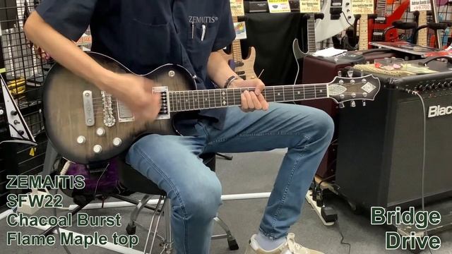 【試奏動画】ZEMAITIS SFW22 CHB Chacoal Burst Flame Maple Top смотреть онлайн