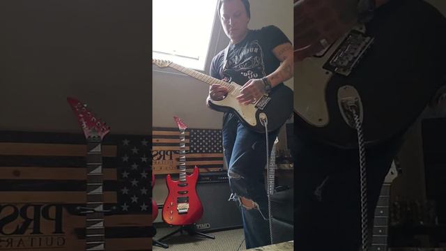 Fender Stratocaster "squier series" with loaded american pickguard... blues rock смотреть онлайн