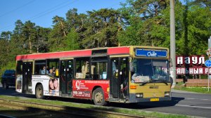 Автобус Mercedes-Benz O405N2 (АВ 114 22). Покатушки по Барнаулу. / Ride on the Mercedes-Benz O405N2.