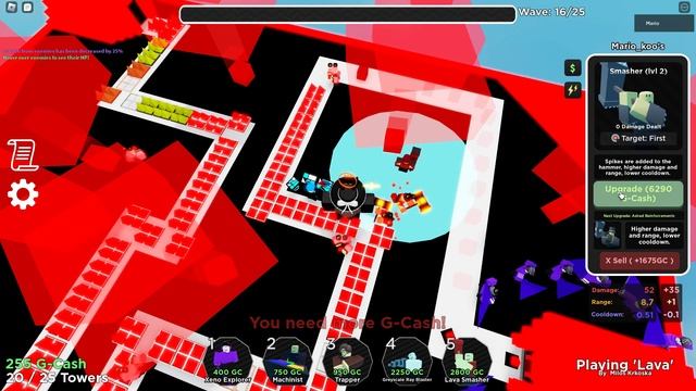 Solo Insane without level 30+ Towers - Geometry Defense! смотреть онлайн