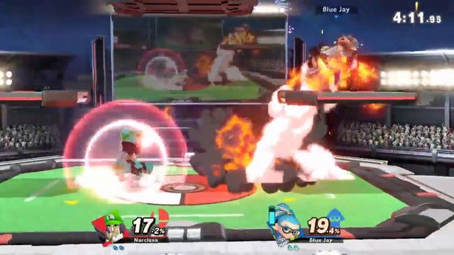 Narcissa (Mii Gunner) vs Blue Jay (Inkling) смотреть онлайн