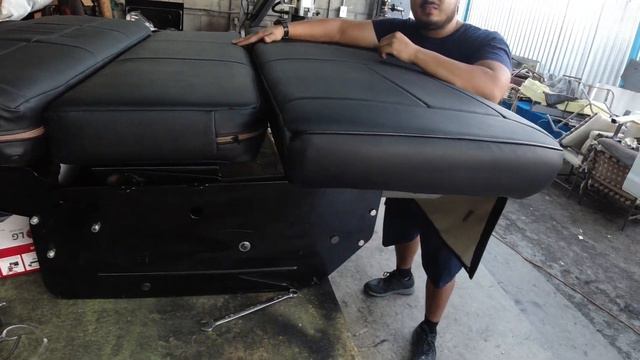 Van Conversion Modular bench sleeper bed. смотреть онлайн