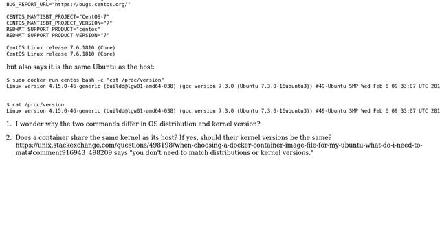 Unix & Linux: Why does a CentOS Docker container says it is Ubuntu? (2 Solutions!!) смотреть онлайн
