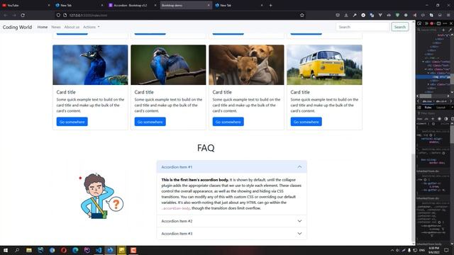 Accordion-ი / FAQ სექცია (Bootstrap ქართულად) смотреть онлайн