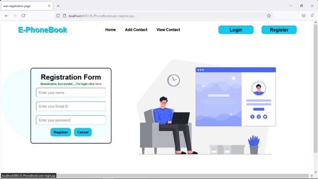 E PhoneBook Web Application Using Java смотреть онлайн