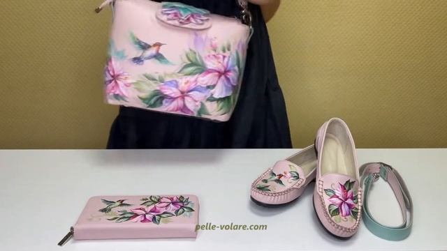 Сумка, кошелек и мокасины "Колибри" Pelle-Volare смотреть онлайн