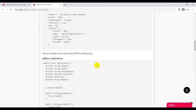 JSON to JAVA Converter | Convert JSON to JAVA Class | JSON to JAVA Code Generator смотреть онлайн