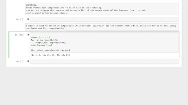 The Advance Lists Questions: Python Programming ADVANCE LIST Questions 4. смотреть онлайн