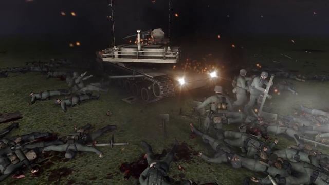 100 PANZERSCHRECKS vs 1 ABRAMS TANK - WW2 vs MODERN - Men of War Assault Squad 2 - Mini Scenario #2 смотреть онлайн