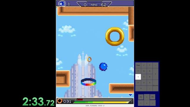 Sonic Unleashed (Java ME, 300kb/Nokia 6280 ver.) speedrun (any% - emulator) in 4:41 смотреть онлайн