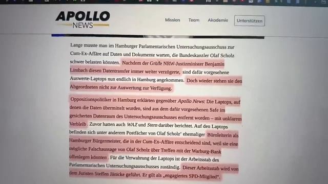 Cum-Ex Eklat! Laptops mit brisanten Mails aus Tresor verschwunden!!! смотреть онлайн