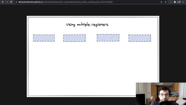 SIMD algorithms. 04 (a), unrolling and simd смотреть онлайн