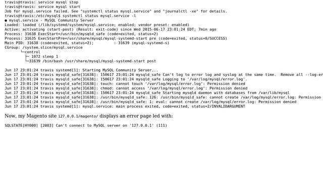 Can't start MySQL service after permissions issues смотреть онлайн