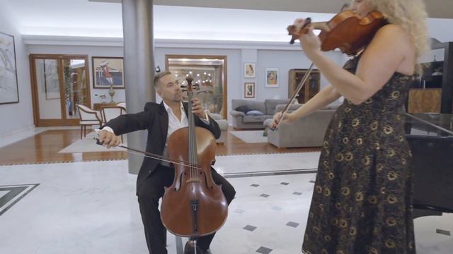 Howl's Moving Castle  VIOLIN & CELLO  Merry Go Round Of Life - COVER Instrumental