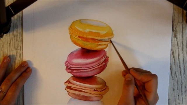 Как нарисовать акварелью десерт смотреть онлайн