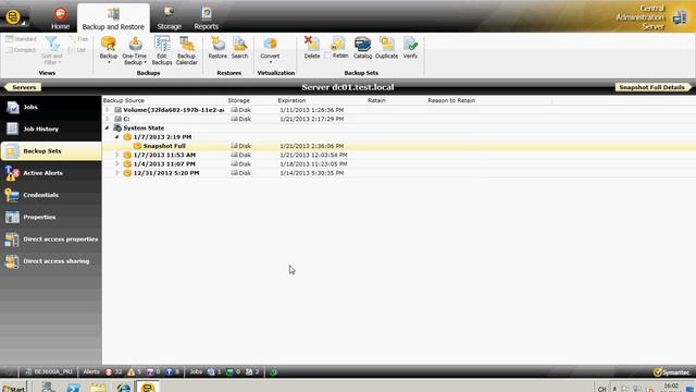 Backup Exec 2012 - Backup/Restore for Active Directory Server смотреть онлайн