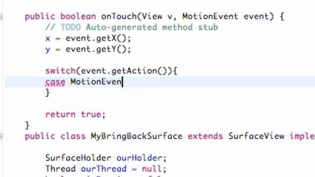 Android Application Development Tutorial - 74 - MotionEvents and Motion Actions смотреть онлайн