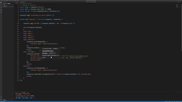 Enable CORS (Cross-Origin-Resource-Sharing) on Node.js HTTP or API Server (without Express) (6 min) смотреть онлайн