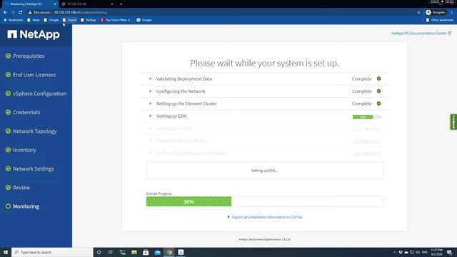NetApp HCI 1.8 Installation NDE (2+2) Node смотреть онлайн