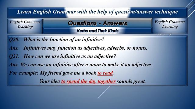 Type of Verbs | Definitions and Examples | Questions Answers | Grammar for All Grades смотреть онлайн