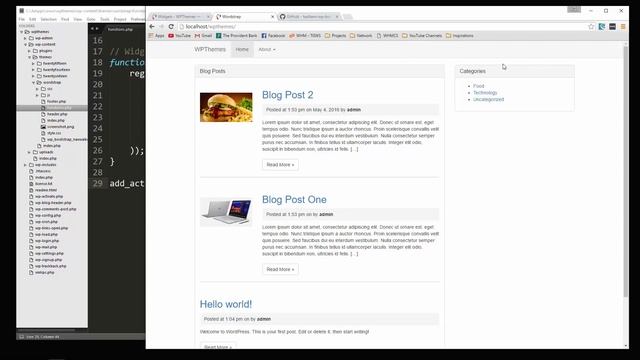 Wordpress Theme Tutorials | Wordstrap Theme - Navbar and Widgets смотреть онлайн