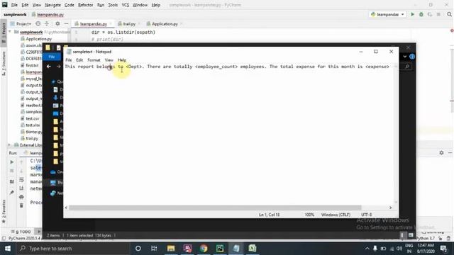 Python Exercise #8 | How to parse values from excel and generate multiple files смотреть онлайн