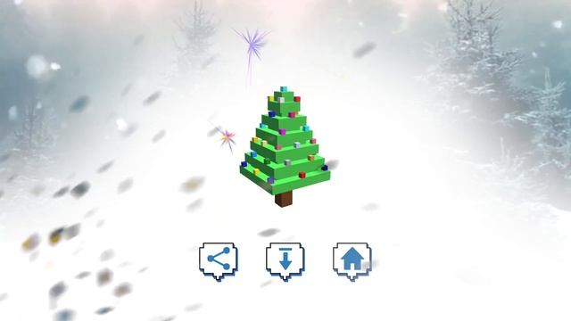 Christmas 3D Pixel Art Coloring Book - Voxel Color By Number Xmas Drawings смотреть онлайн