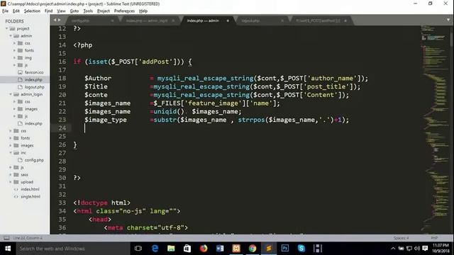 how to create blog website in php bangle tutorial blog with dynamic post (Part-09) смотреть онлайн