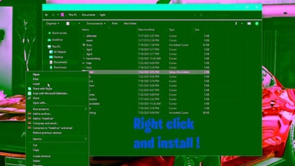 How to download and install windows 11 concept cursors