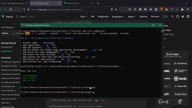VueJS 3 Full Tutorial - #2 Creating a VueJS App смотреть онлайн
