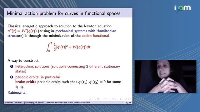 Annalisa Cesaroni: "Periodic equilibria for a first order Mean Field Game" смотреть онлайн