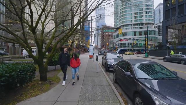 4K Vancouver Downtown, Canada - Urban Walking Tour - Short Preview Video смотреть онлайн