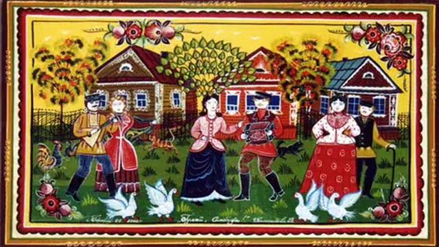 Городецкая роспись смотреть онлайн