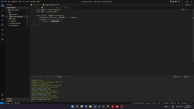 Envío de imágenes con almacenamiento a base de datos con Node JS, Multer y MySql | Parte 1/2 смотреть онлайн