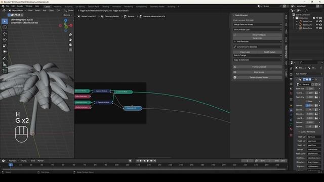 Blender Geometry nodes - Banana Generator - Silent Tutorials 16 смотреть онлайн