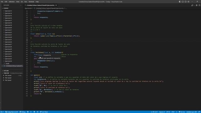 Cristobal Ochoa Cadavid Tarea05 Ejercicio34 c Codigo Visual Studio Code 2023 03 21 21 44 49 смотреть онлайн