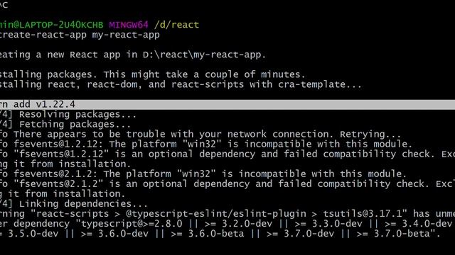 create-react-app no Windows 10 смотреть онлайн